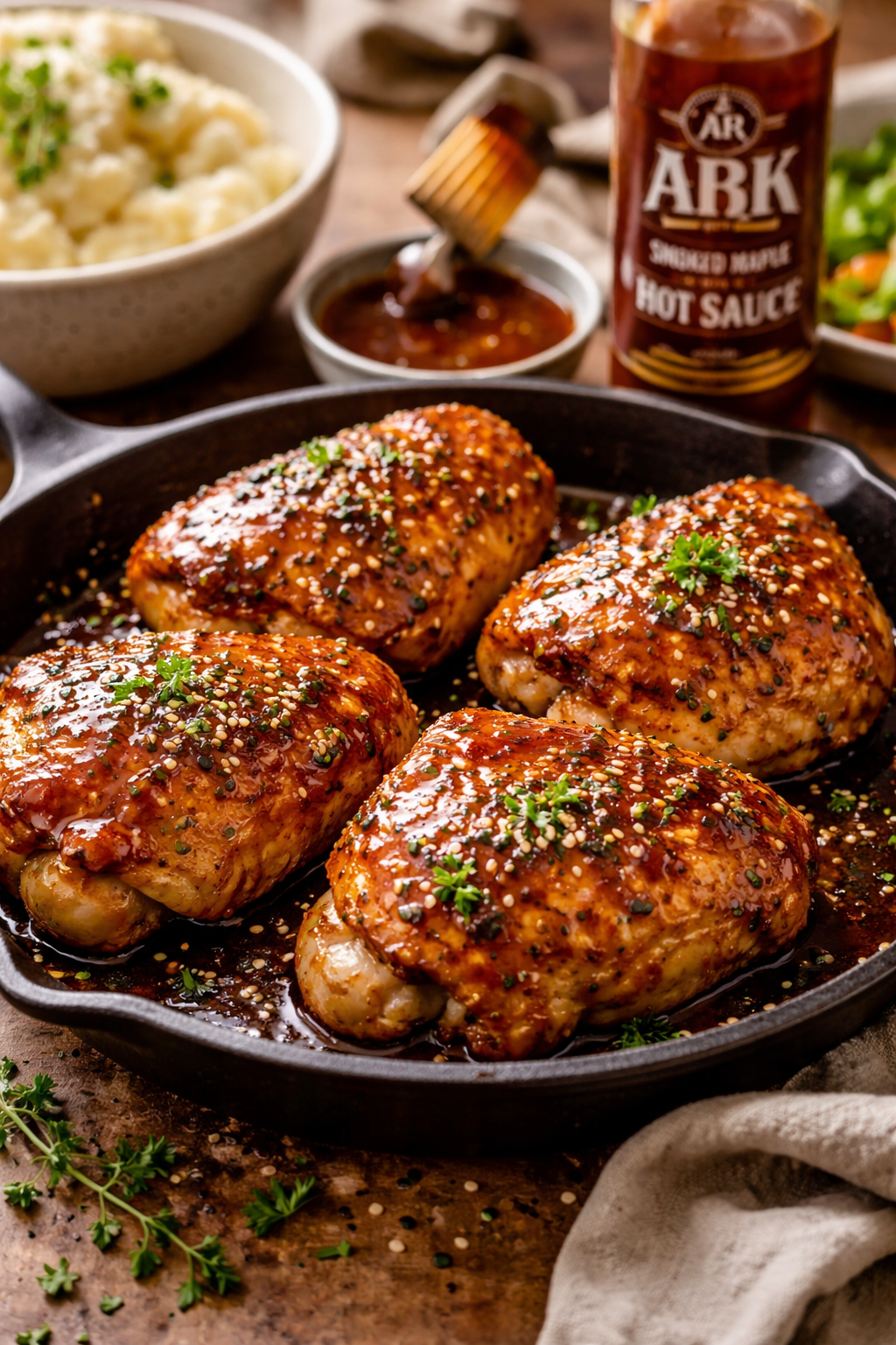 Sweet & Smoky Ark Pepper Glazed Chicken