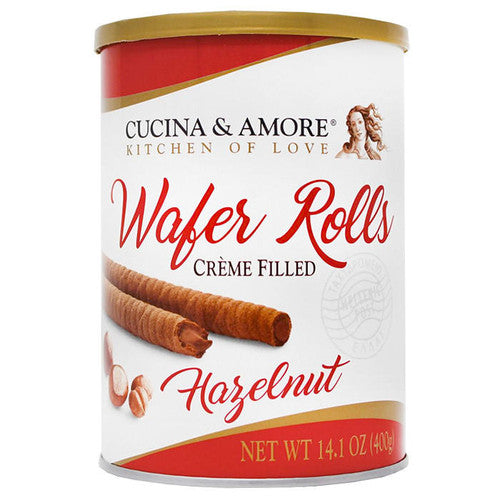 Cucina & Amore Hazelnut Rolled Wafers