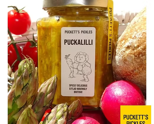 Puckalilli - Spicily delicious & flag-wavingly British!